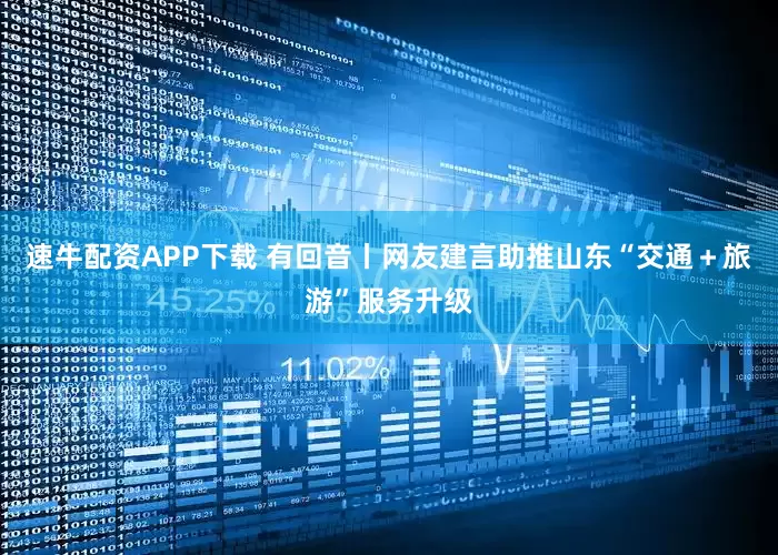 速牛配资APP下载 有回音丨网友建言助推山东“交通＋旅游”服务升级
